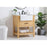 Elegant Clement 30" Single Bathroom Vanity, Natural Wood