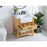 Elegant Clement 30" Single Vanity, Natural Wood/Backsplash