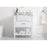 Elegant Clement 30" Single Bathroom Vanity, White/Backsplash