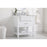 Elegant Clement 30" Single Bathroom Vanity, White/Backsplash