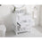 Elegant Clement 30" Single Bathroom Vanity, White/Backsplash