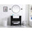 Elegant Clement 30" Single Bathroom Vanity, White/Backsplash