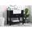 Elegant Clement 36" Single Bathroom Vanity, Black/Backsplash