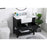 Elegant Clement 36" Single Bathroom Vanity, Black/Backsplash