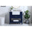 Elegant Clement 36" Single Bathroom Vanity, Blue/Backsplash