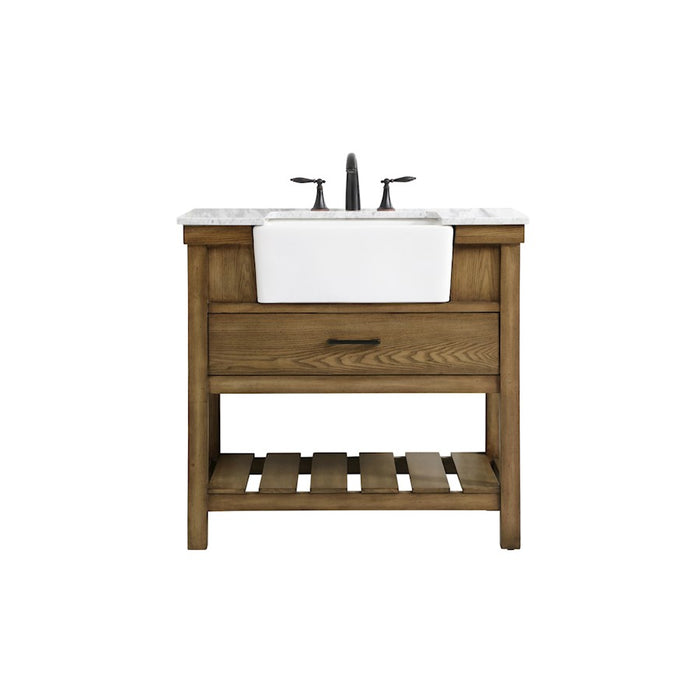 Elegant Kitchen/Bath Clement 36" Single Bathroom Vanity, Driftwood - VF60136DW