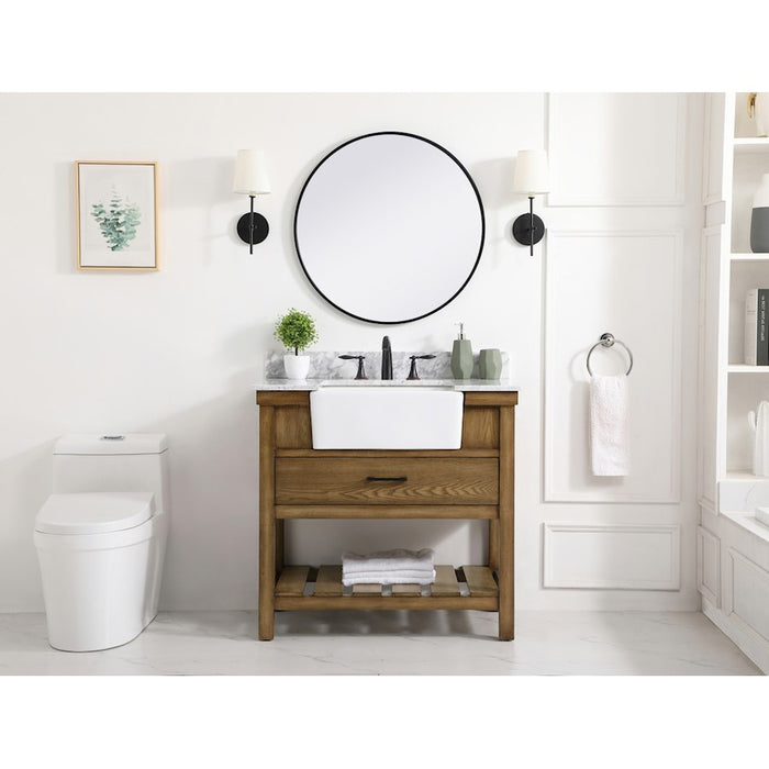 Elegant Kitchen/Bath Clement 36" Single Bathroom Vanity, Driftwood