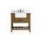 Elegant Clement 36" Single Bathroom Vanity, Driftwood/Backsplash - VF60136DW-BS