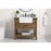 Elegant Clement 36" Single Bathroom Vanity, Driftwood/Backsplash