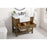Elegant Clement 36" Single Bathroom Vanity, Driftwood/Backsplash