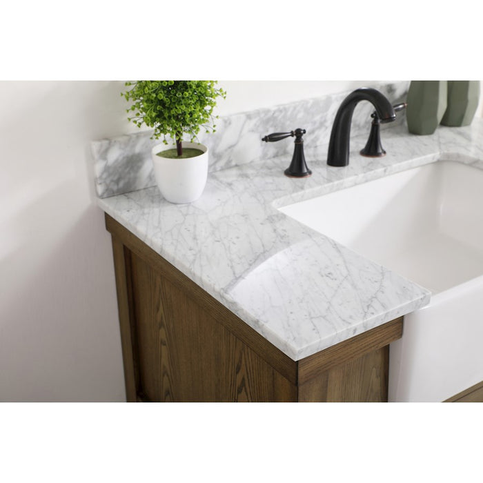 Elegant Clement 36" Single Bathroom Vanity, Driftwood/Backsplash