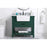 Elegant Clement 36" Single Bathroom Vanity, Green/Backsplash