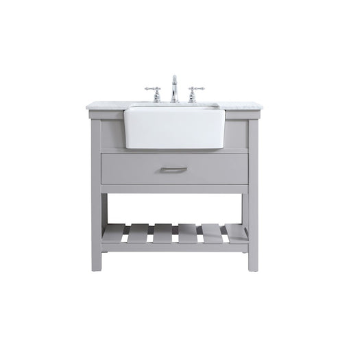 Elegant Kitchen/Bath Clement 36" Single Bathroom Vanity, Grey - VF60136GR