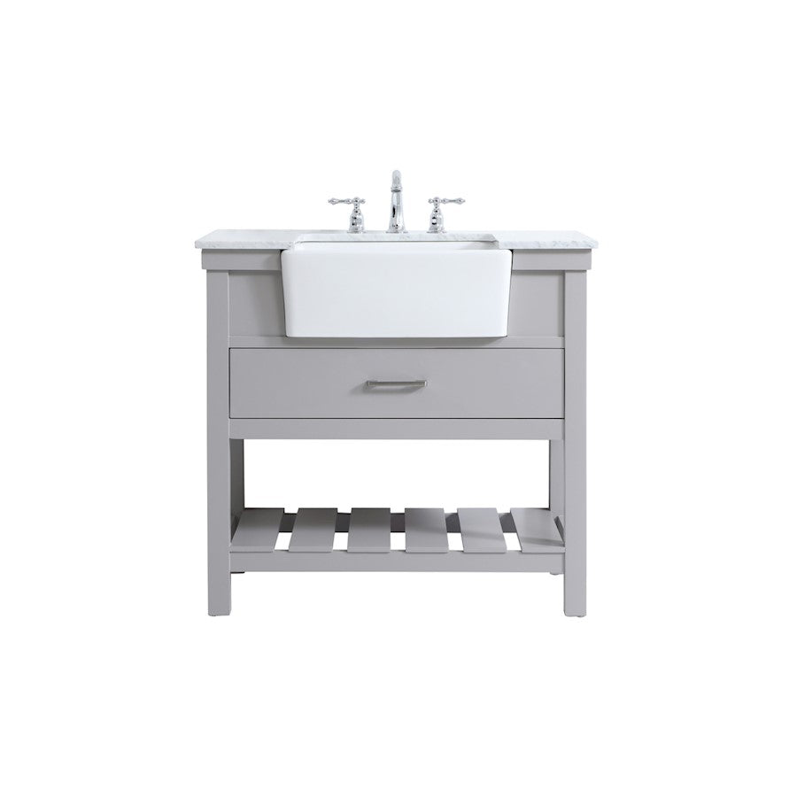 Elegant Kitchen/Bath Clement 36" Single Bathroom Vanity, Grey - VF60136GR
