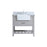 Elegant Clement 36" Single Bathroom Vanity, Grey/Backsplash - VF60136GR-BS
