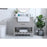 Elegant Clement 36" Single Bathroom Vanity, Grey/Backsplash