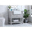 Elegant Clement 36" Single Bathroom Vanity, Grey/Backsplash