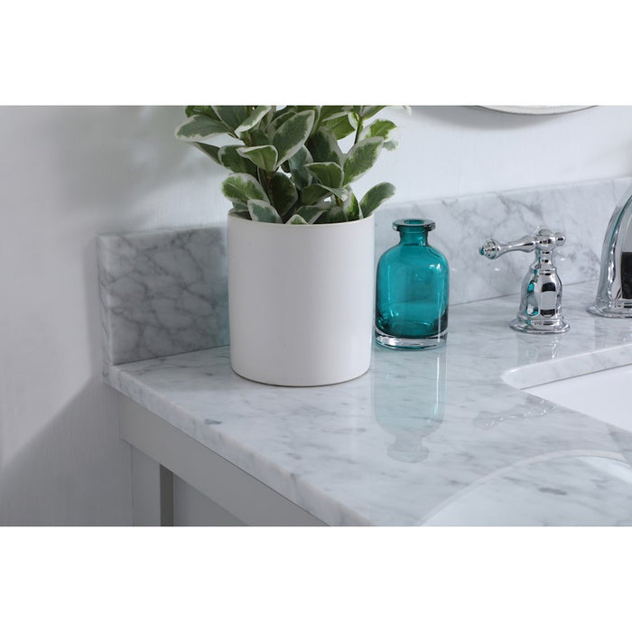 Elegant Clement 36" Single Bathroom Vanity, Grey/Backsplash