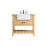 Elegant Clement 36" Single Bathroom Vanity, Natural Wood - VF60136NW