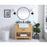 Elegant Clement 36" Single Bathroom Vanity, Natural Wood