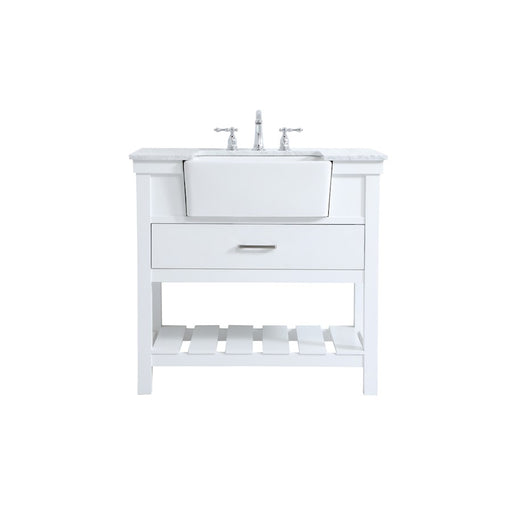 Elegant Kitchen/Bath Clement 36" Single Bathroom Vanity, White - VF60136WH