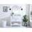 Elegant Kitchen/Bath Clement 36" Single Bathroom Vanity, White