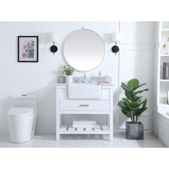 Elegant Kitchen/Bath Clement 36" Single Bathroom Vanity, White