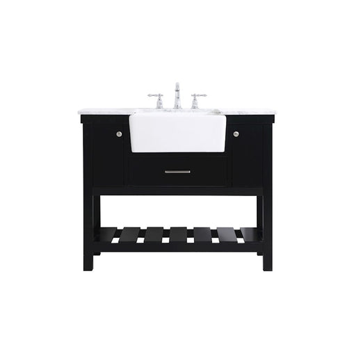 Elegant Kitchen/Bath Clement 42" Single Bathroom Vanity, Black - VF60142BK