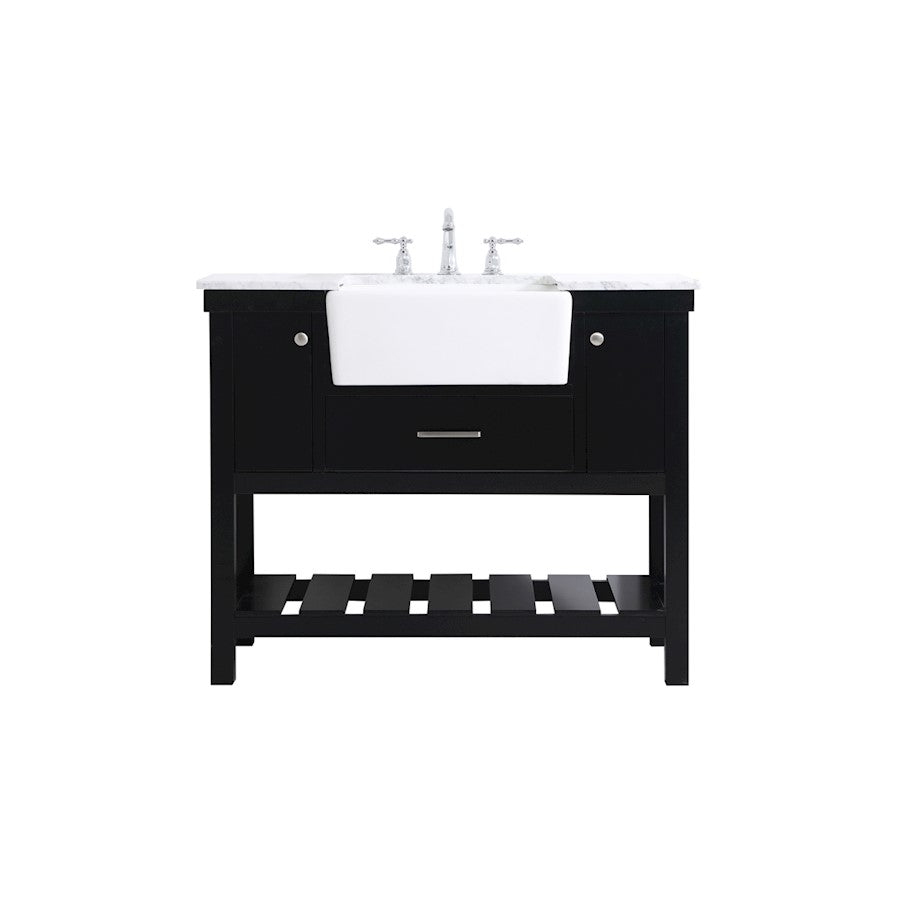 Elegant Kitchen/Bath Clement 42" Single Bathroom Vanity, Black - VF60142BK