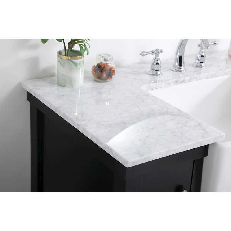 Elegant Kitchen/Bath Clement 42" Single Bathroom Vanity, Black