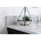 Elegant Clement 42" Single Bathroom Vanity, Black/Backsplash