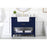 Elegant Clement 42" Single Bathroom Vanity, Blue/Backsplash