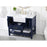 Elegant Clement 42" Single Bathroom Vanity, Blue/Backsplash
