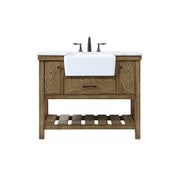Elegant Kitchen/Bath Clement 42" Single Bathroom Vanity, Driftwood - VF60142DW