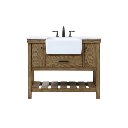 Elegant Kitchen/Bath Clement 42" Single Bathroom Vanity, Driftwood - VF60142DW
