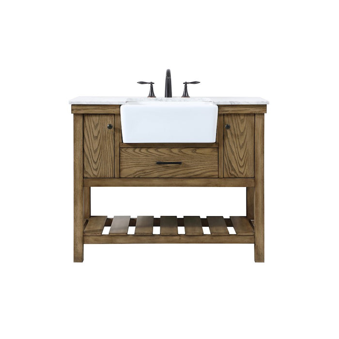 Elegant Kitchen/Bath Clement 42" Single Bathroom Vanity, Driftwood - VF60142DW