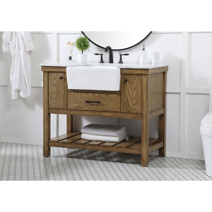 Elegant Kitchen/Bath Clement 42" Single Bathroom Vanity, Driftwood