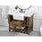 Elegant Kitchen/Bath Clement 42" Single Bathroom Vanity, Driftwood