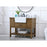 Elegant Clement 42" Single Bathroom Vanity, Driftwood/Backsplash