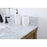Elegant Clement 42" Single Bathroom Vanity, Driftwood/Backsplash