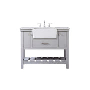 Elegant Kitchen/Bath Clement 42" Single Bathroom Vanity, Grey - VF60142GR