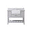 Elegant Clement 42" Single Bathroom Vanity, Grey/Backsplash - VF60142GR-BS