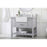 Elegant Clement 42" Single Bathroom Vanity, Grey/Backsplash