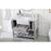 Elegant Clement 42" Single Bathroom Vanity, Grey/Backsplash