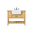 Elegant Clement 42" Single Bathroom Vanity, Natural Wood - VF60142NW