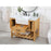 Elegant Clement 42" Single Bathroom Vanity, Natural Wood