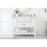 Elegant Clement 42" Single Bathroom Vanity, White/Backsplash