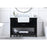 Elegant Clement 48" Single Bathroom Vanity, Black/Backsplash