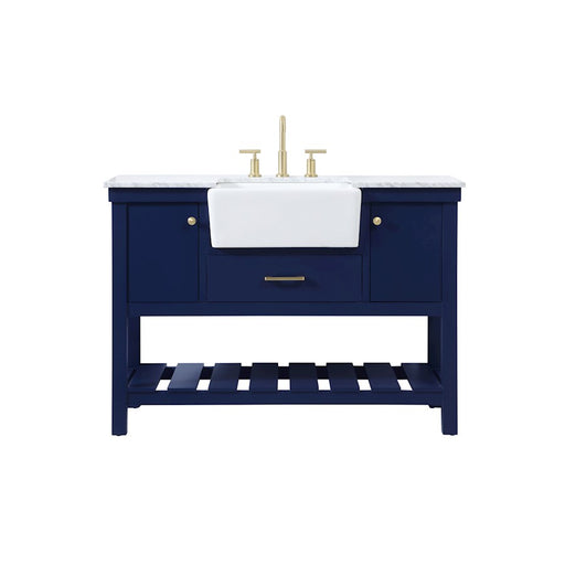 Elegant Kitchen/Bath Clement 48" Single Bathroom Vanity, Blue - VF60148BL