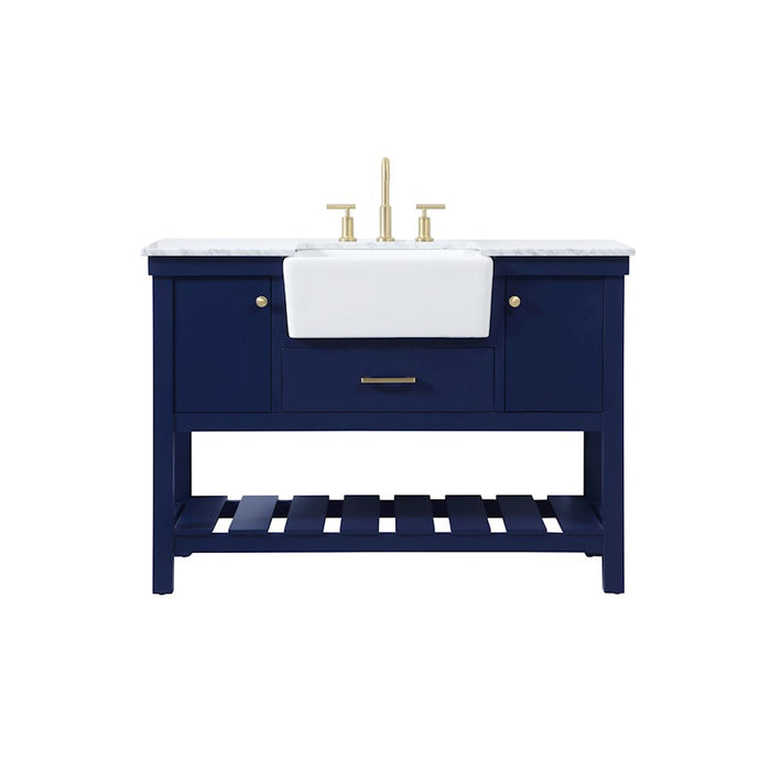 Elegant Kitchen/Bath Clement 48" Single Bathroom Vanity, Blue - VF60148BL